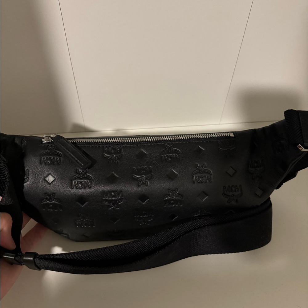MCM Embossed Leather Belt Bag - Picture 5 of 7